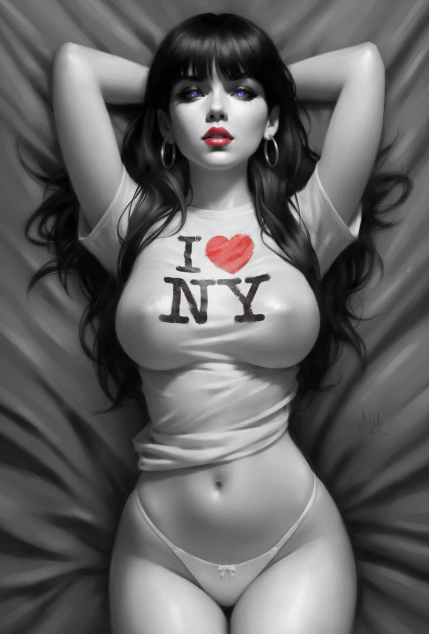 VAMPIRELLA #672 WILL JACK 'I LOVE NY' COLOUR SPLASH VARIANT LIMITED TO 1500 COPIES