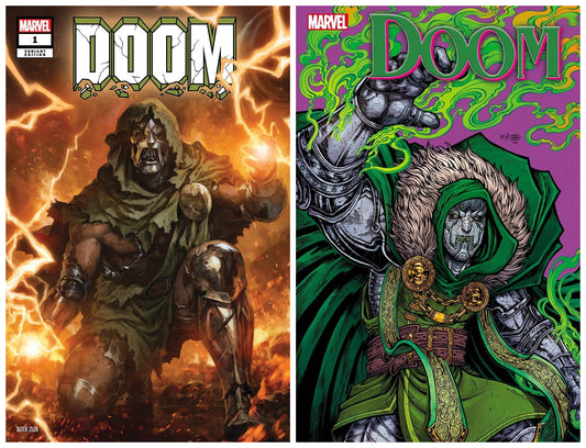 DOOM #1 SUPER RARE SKAN HOMAGE VARIANT LIMITED TO ONLY 300 COPIES WITH NUMBERED COA + 1:25 VARIANT