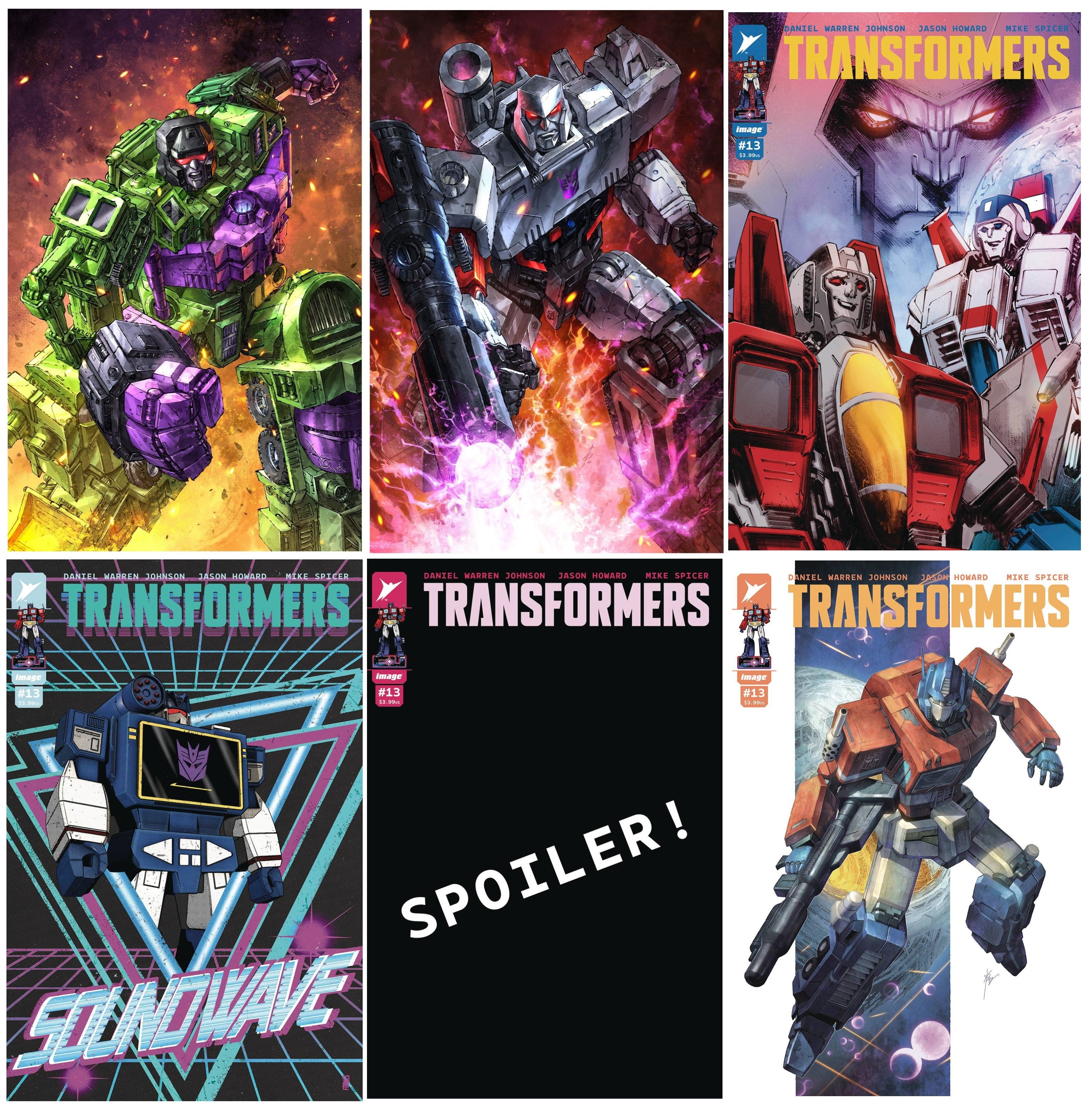 TRANSFORMERS #13 ALAN QUAH DEVASTATOR/MEGATRON VARIANT SET LIMITED TO ...