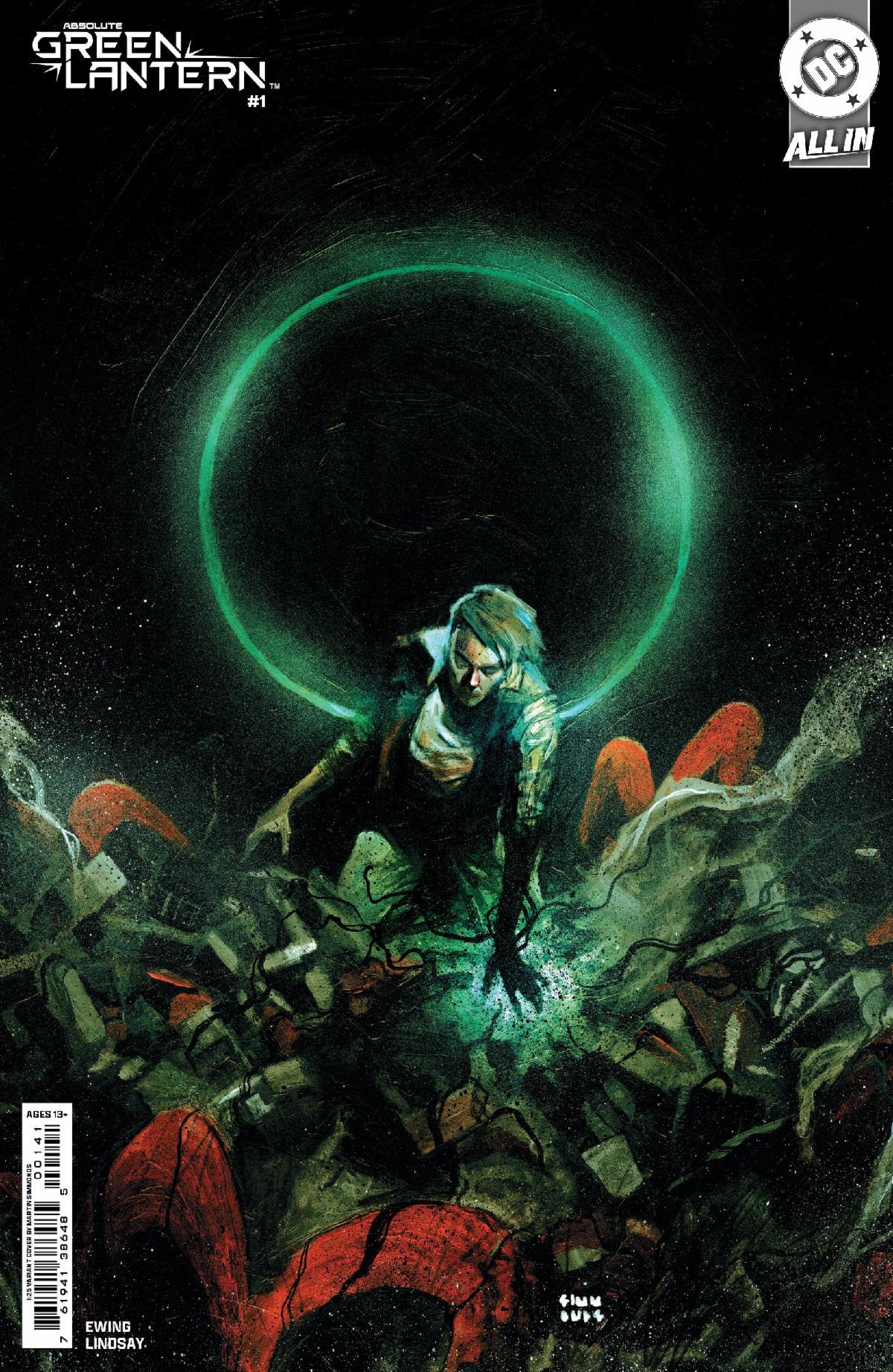 02/04/2025 ABSOLUTE GREEN LANTERN #1 CVR I INC 1:25 MARTIN SIMMONDS CARD STOCK VARIANTS