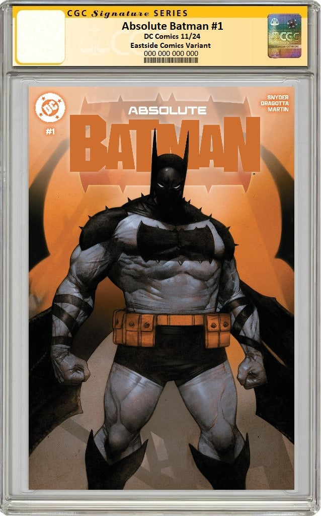 ABSOLUTE BATMAN #1 BEN OLIVER SPOT FOIL VARIANT LIMITED TO 800 COPIES CGC SS PREORDER