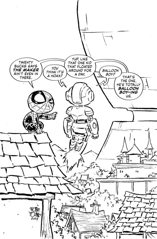 31/12/2025 ULTIMATE ENDGAME #1 1:100 SKOTTIE YOUNG BLACK AND WHITE VIRGIN VARIANT