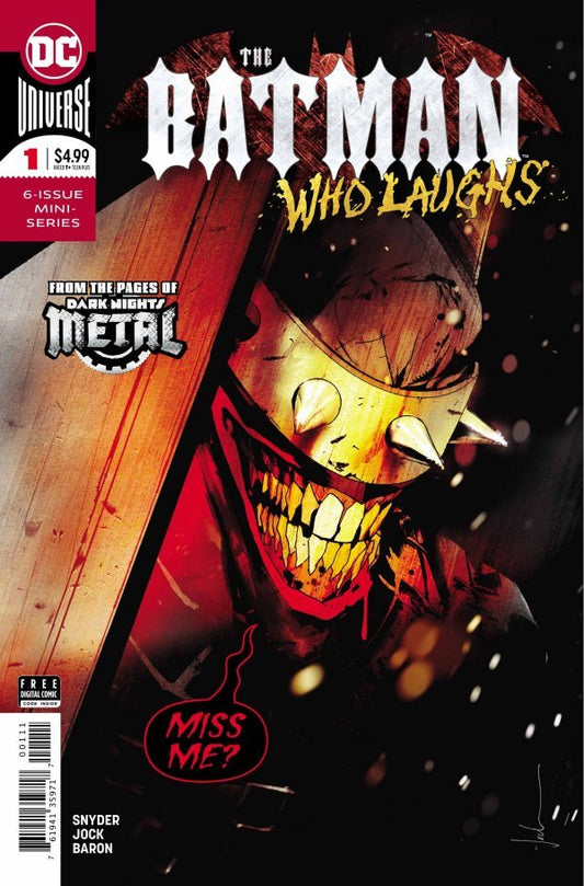 BATMAN WHO LAUGHS #1 SCOTT SNYDER/JOCK - 1ST PRINT