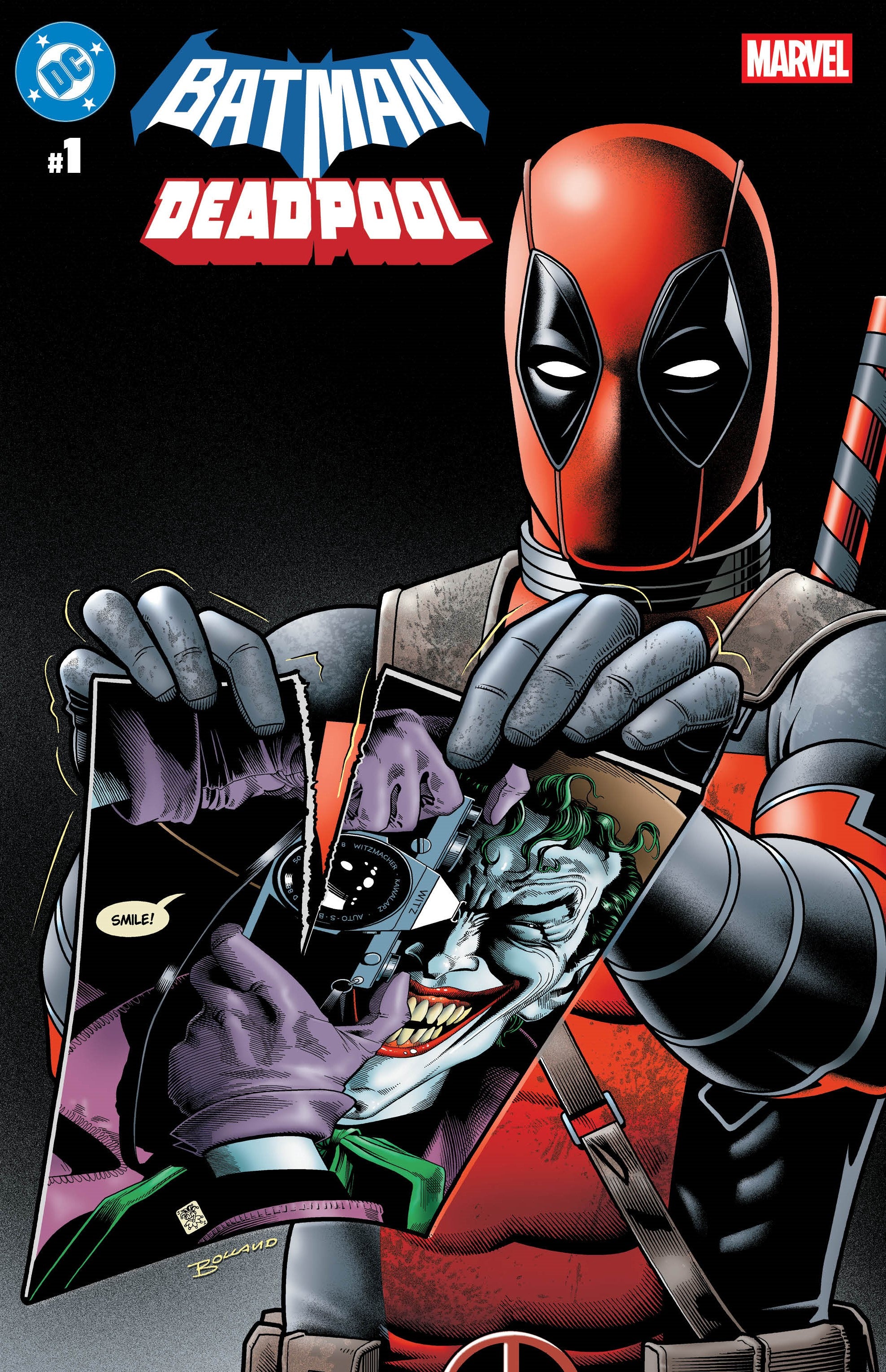 DC MARVEL BATMAN DEADPOOL #1 BRIAN BOLLAND RELEASE DAY TRADE DRESS VAR ...