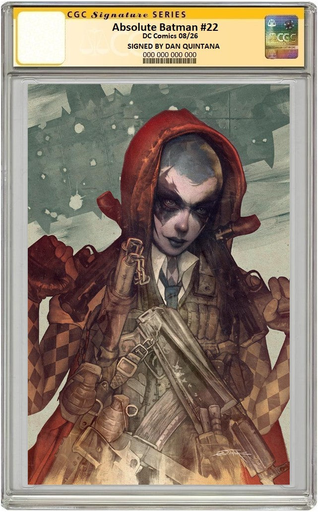 ABSOLUTE BATMAN #22 CVR B DAN QUINTANA CARD STOCK VARIANT CGC SS PREORDER (SIGNED BY QUINTANA)
