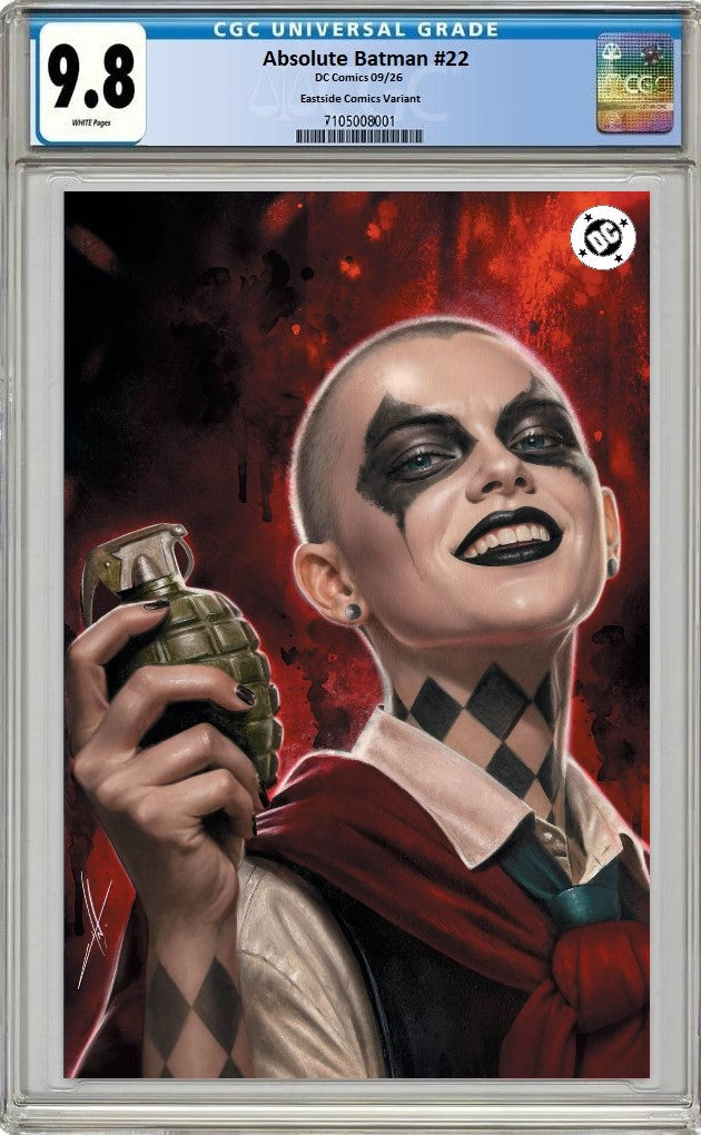ABSOLUTE BATMAN #22 CARLA COHEN BLOOD RED NYCC 2026 VIRGIN VARIANT LIMITED TO 600 COPIES CGC 9.8 PREORDER