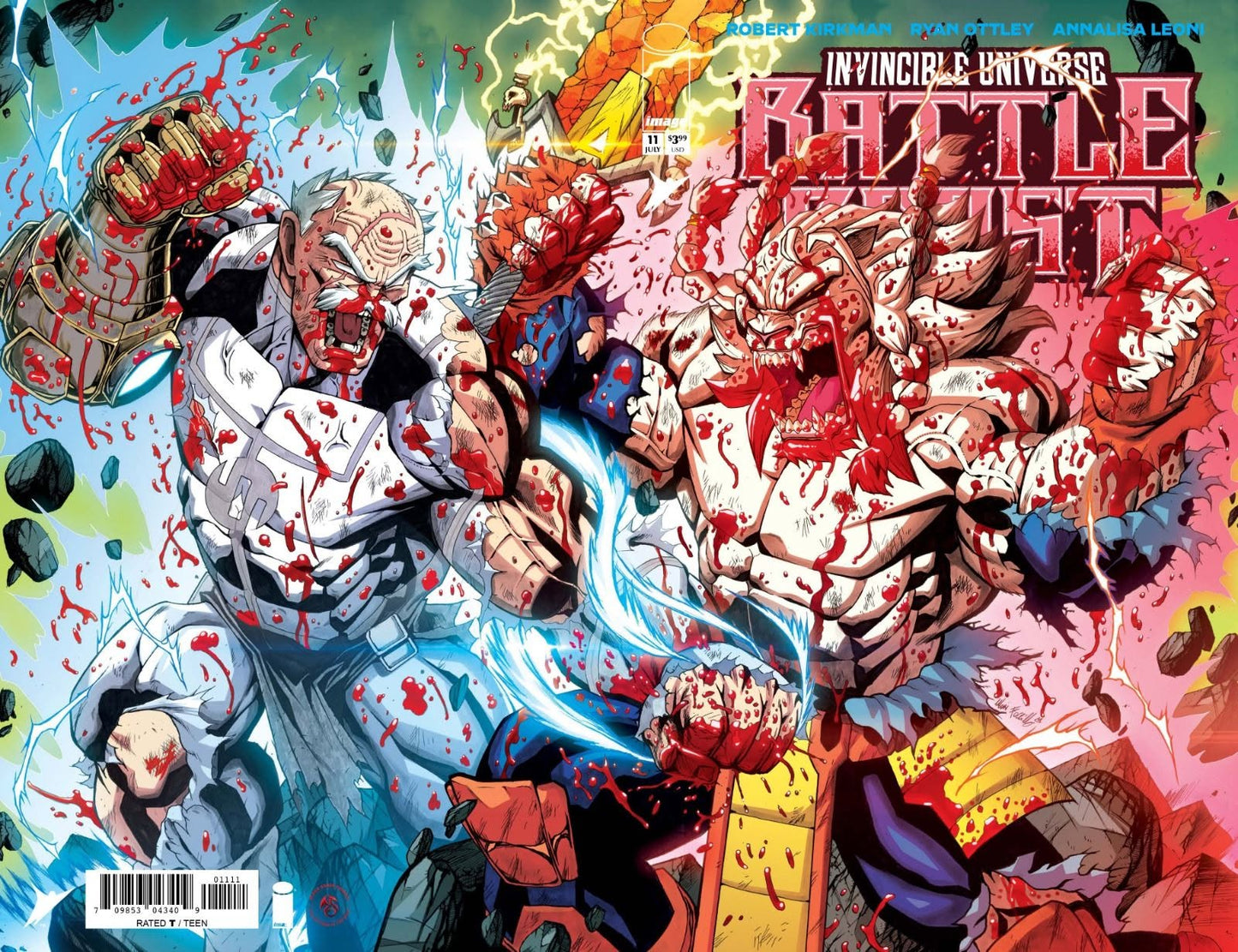 INVINCIBLE UNIVERSE BATTLE BEAST #11 MARIO FOCCILLO WRAPAROUND VARIANT LIMITED TO 800 COPIES