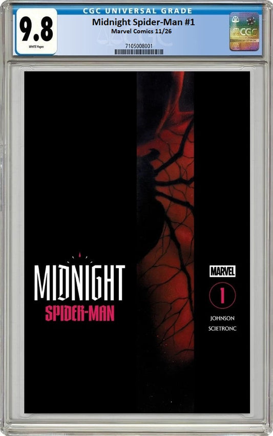 07/10/2026 MIDNIGHT SPIDER-MAN #1 CGC 9.8 PREORDER