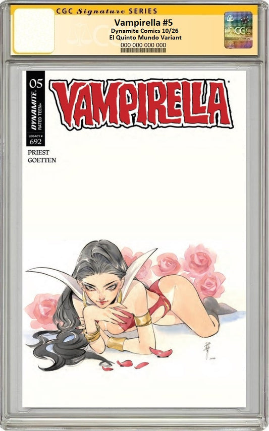VAMPIRELLA (2026) #5 PEACH MOMOKO TRADE DRESS VARIANT LIMITED TO 500 COPIES CGC SS PREORDER