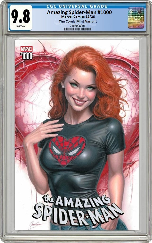 AMAZING SPIDER-MAN #1000 NATALI SANDERS NYCC 2026 VARIANT LIMITED TO 1500 COPIES CGC 9.8 PREORDER