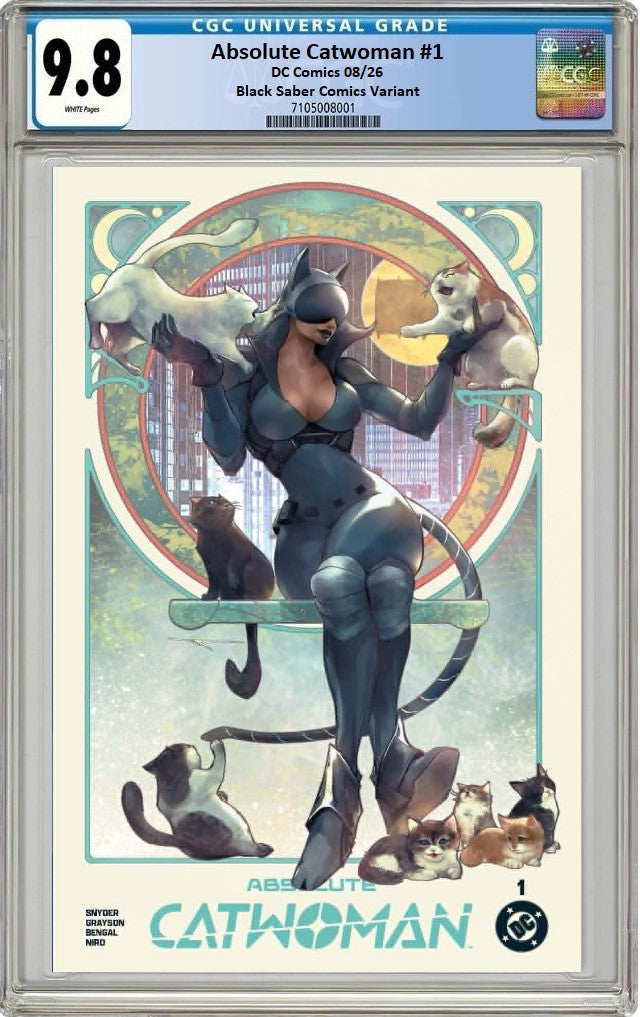 ABSOLUTE CATWOMAN #1 IVAN TAO TRADE DRESS VARIANT LIMITED TO 800 COPIES CGC 9.8 PREORDER