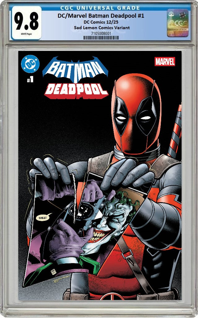 DC MARVEL BATMAN DEADPOOL #1 BRIAN BOLLAND RELEASE DAY TRADE DRESS VARIANT LIMITED TO 800 COPIES CGC 9.8 PREORDER