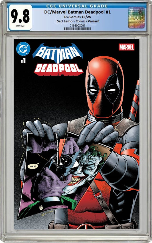 DC MARVEL BATMAN DEADPOOL #1 BRIAN BOLLAND RELEASE DAY TRADE DRESS VARIANT LIMITED TO 800 COPIES CGC 9.8 PREORDER