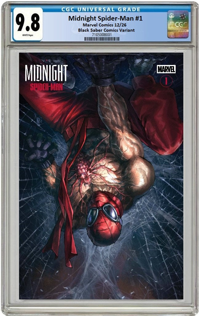MIDNIGHT SPIDER-MAN #1 ALAN QUAH VARIANT LIMITED TO 800 COPIES CGC 9.8 PREORDER