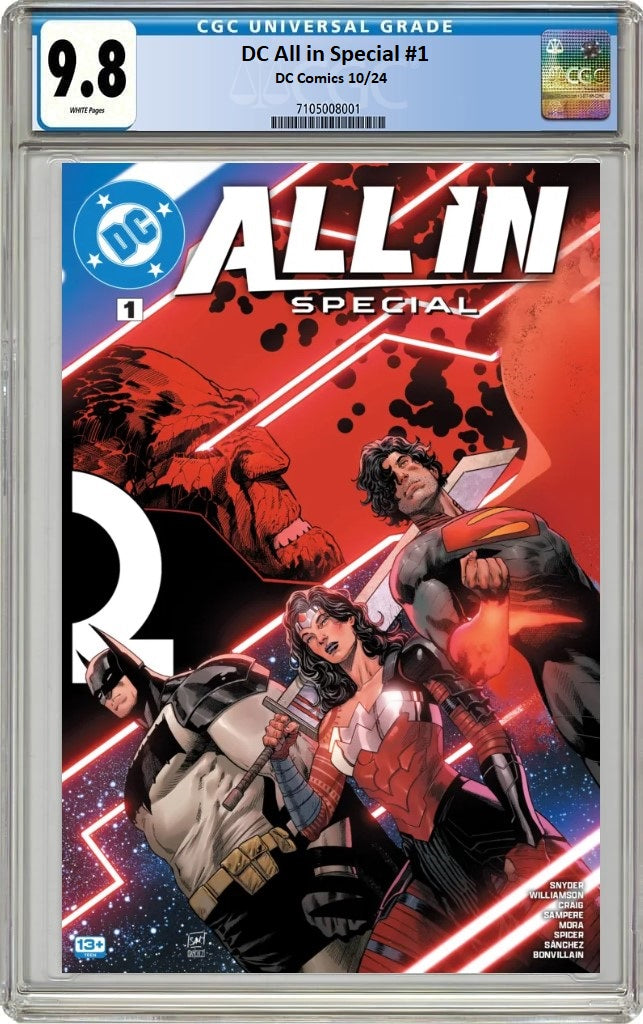 DC ALL IN SPECIAL #1  CVR A DANIEL SAMPERE WRAPAROUND 1ST PRINT CGC 9.8 PREORDER - SAD LEMON COMICS