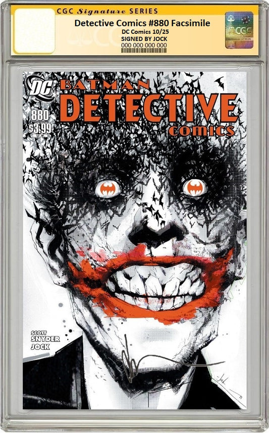 DETECTIVE COMICS #880 FACSIMILE EDITION CVR A JOCK CGC SS PREORDER