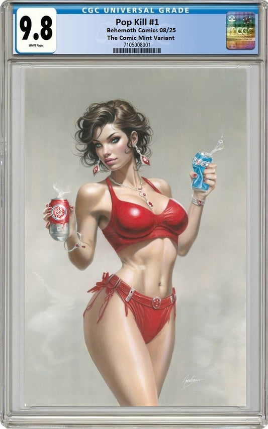 POP KILL #1 NATALIE SANDERS VARIANT LIMITED TO 500 COPIES CGC 9.8 PREORDER - SAD LEMON COMICS