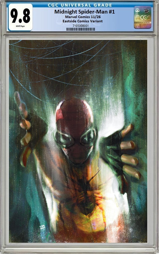 MIDNIGHT SPIDER-MAN #1 MARTIN SIMMONDS NYCC 2026 VIRGIN VARIANT LIMITED TO 800 COPIES CGC 9.8 PREORDER