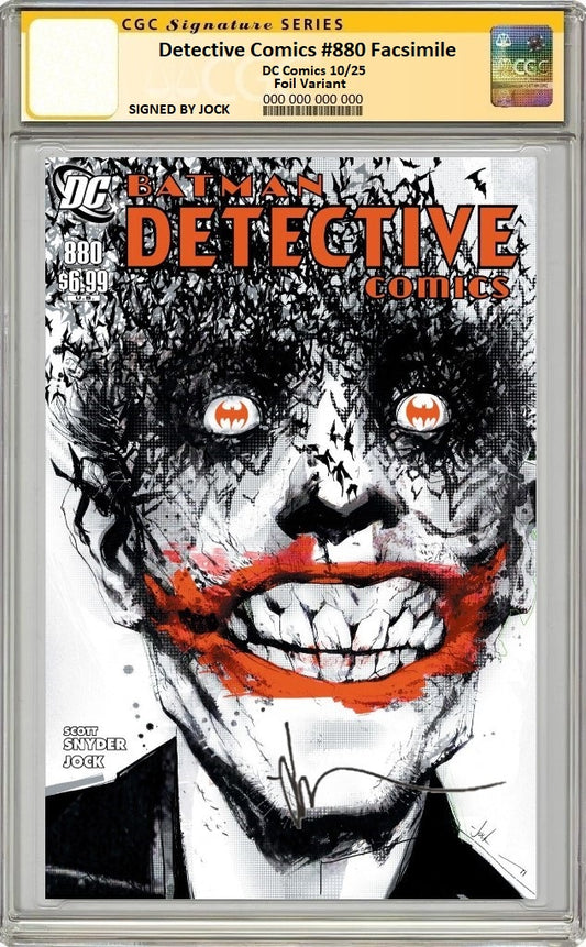 DETECTIVE COMICS #880 FACSIMILE EDITION CVR C JOCK FOIL VARIANT CGC SS PREORDER
