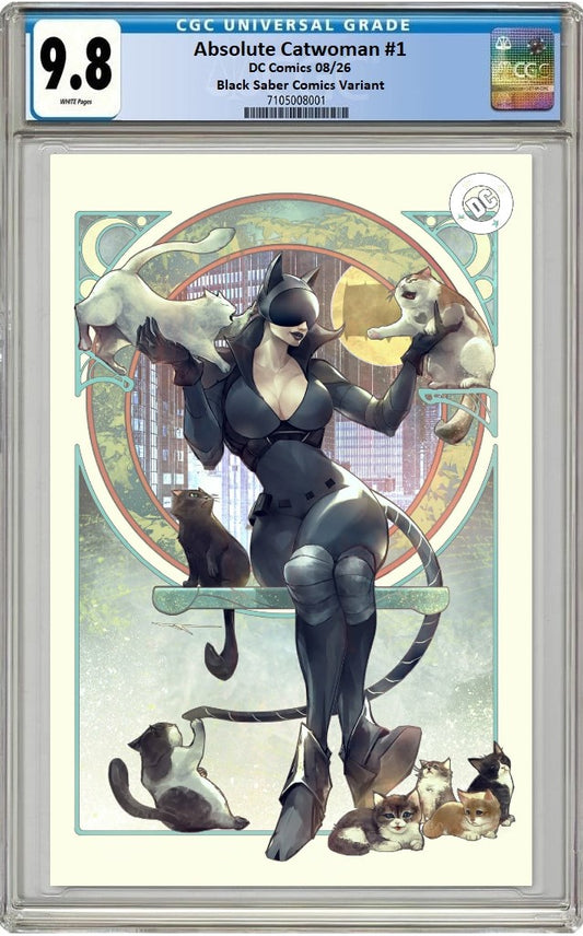 ABSOLUTE CATWOMAN #1 IVAN TAO FOIL VIRGIN VARIANT LIMITED TO 800 COPIES CGC 9.8 PREORDER