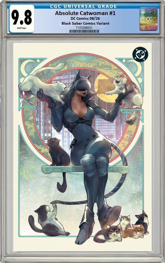 ABSOLUTE CATWOMAN #1 IVAN TAO FOIL VIRGIN VARIANT LIMITED TO 800 COPIES CGC 9.8 PREORDER