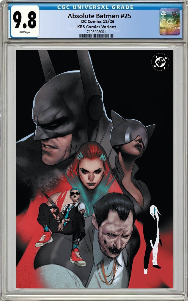 ABSOLUTE BATMAN #25 BEN OLIVER VIRGIN VARIANT LIMITED TO 800 COPIES CGC 9.8 PREORDER