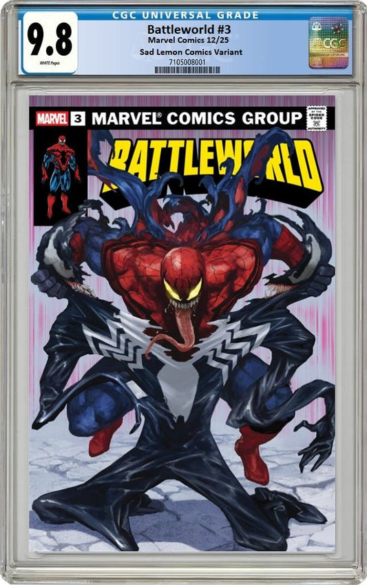 BATTLEWORLD #3 SKAN SRISUWAN ULTRA RARE ASM 238 HOMAGE LIMITED TO 238 COPIES WITH NUMBERED COA CGC 9.8 PREORDER