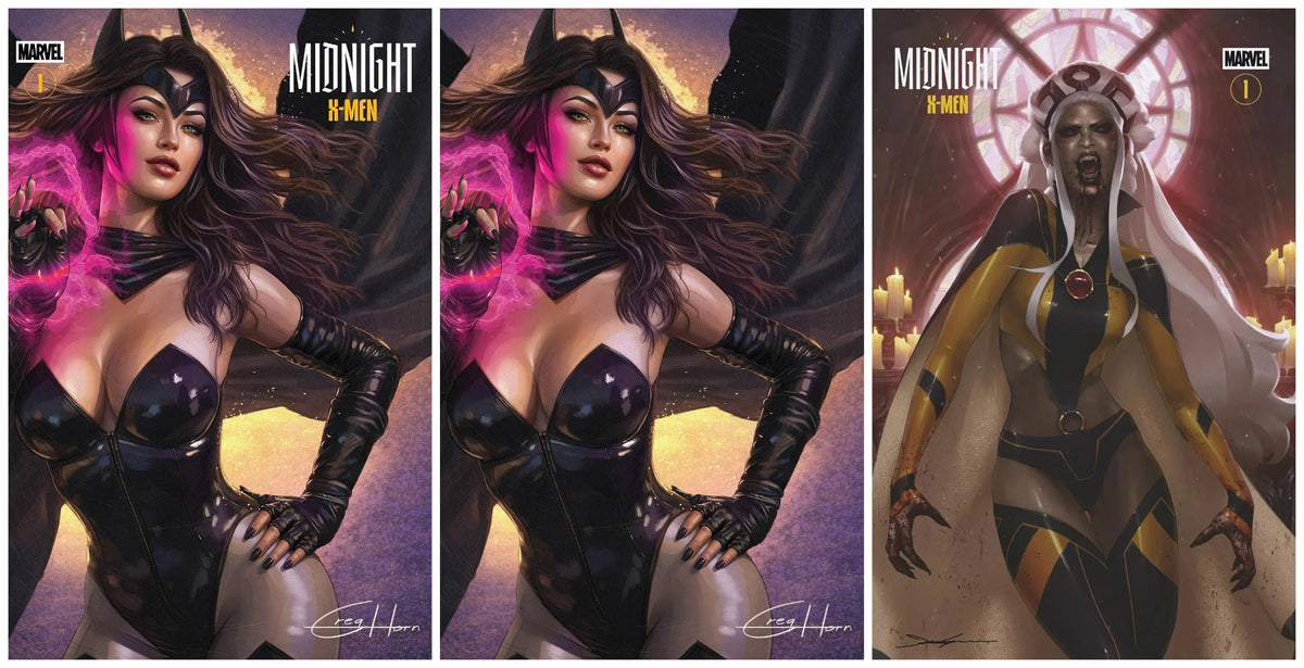 MIDNIGHT X-MEN #1 GREG HORN NYCC 2026 TRADE/VIRGIN VARIANT SET LIMITED TO 800 SETS + 1:25 VARIANT