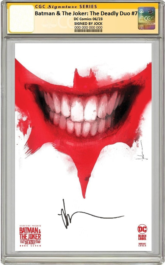 BATMAN & THE JOKER: THE DEADLY DUO #7 JOCK VARIANT CGC SS PREORDER
