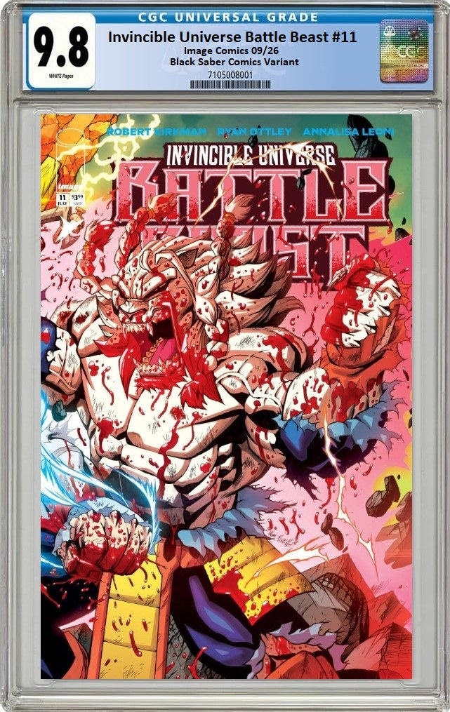 INVINCIBLE UNIVERSE BATTLE BEAST #11 MARIO FOCCILLO WRAPAROUND VARIANT LIMITED TO 800 COPIES CGC 9.8 PREORDER