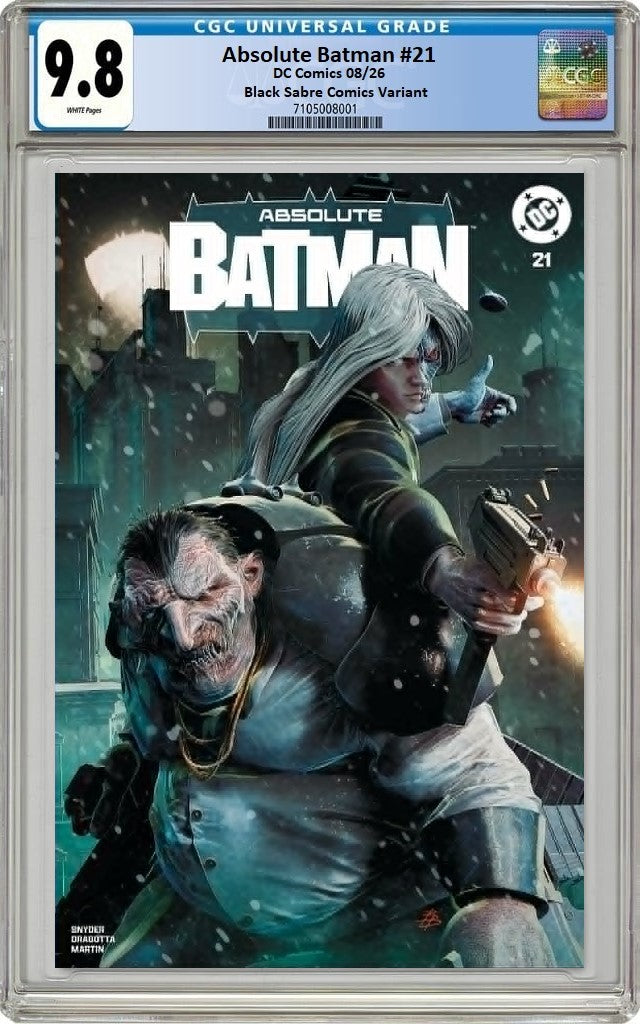 ABSOLUTE BATMAN #21 BJORN BARENDS TRADE DRESS VARIANT LIMITED TO 1000 COPIES CGC 9.8 PREORDER