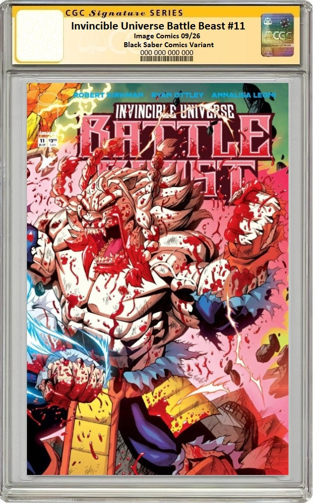 INVINCIBLE UNIVERSE BATTLE BEAST #11 MARIO FOCCILLO WRAPAROUND VARIANT LIMITED TO 800 COPIES CGC REMARK PREORDER