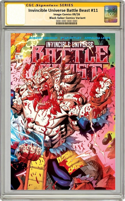 INVINCIBLE UNIVERSE BATTLE BEAST #11 MARIO FOCCILLO WRAPAROUND VARIANT LIMITED TO 800 COPIES CGC REMARK PREORDER