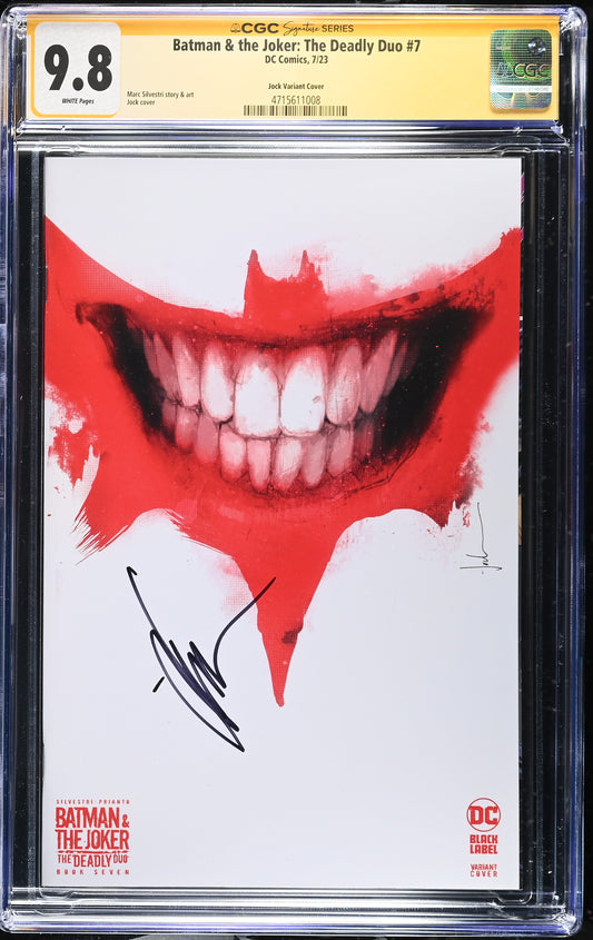 BATMAN & THE JOKER: THE DEADLY DUO #7 JOCK VARIANT CGC SS 9.8