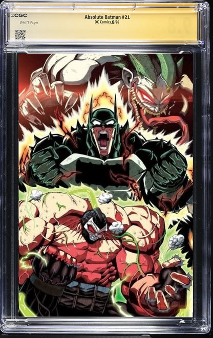 ABSOLUTE BATMAN #21 MARIO FOCCILLO WRAPAROUND TRADE DRESS VARIANT LIMITED TO 1000 COPIES CGC SS PREORDER