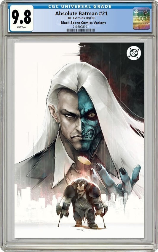 ABSOLUTE BATMAN #21 IVAN TAO VIRGIN FOIL VARIANT LIMITED TO 750 COPIES CGC 9.8 PREORDER