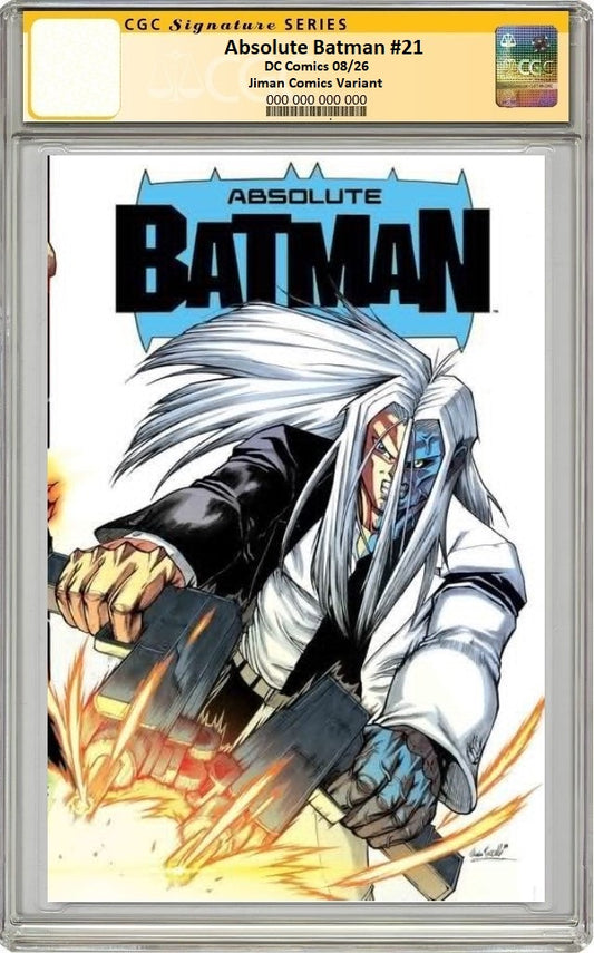 ABSOLUTE BATMAN #21 MARIO FOCCILLO WRAPAROUND TRADE DRESS VARIANT LIMITED TO 1000 COPIES CGC SS PREORDER