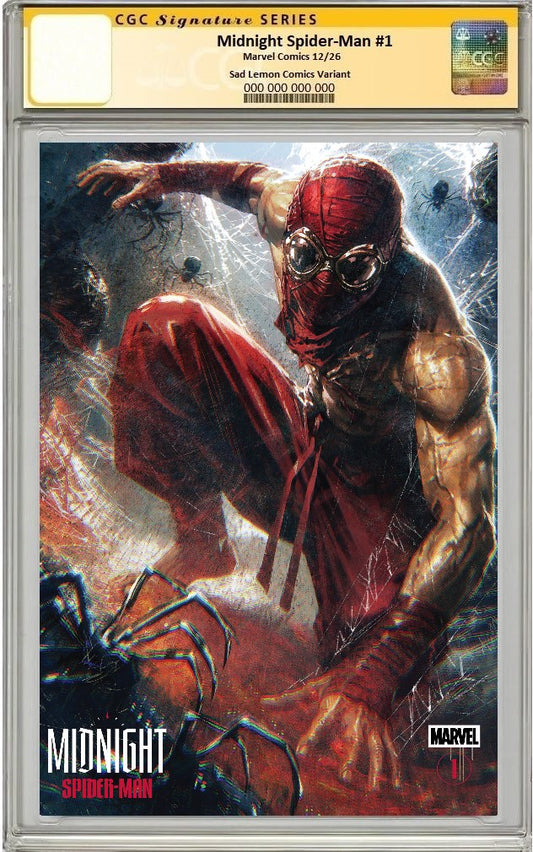 MIDNIGHT SPIDER-MAN #1 MARCO MASTRAZZO TRADE DRESS VARIANT LIMITED TO 800 COPIES CGC SS PREORDER