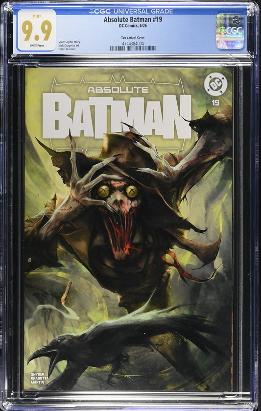 ABSOLUTE BATMAN #19 IVAN TAO TRADE DRESS VARIANT LIMITED TO 1000 COPIES CGC 9.9