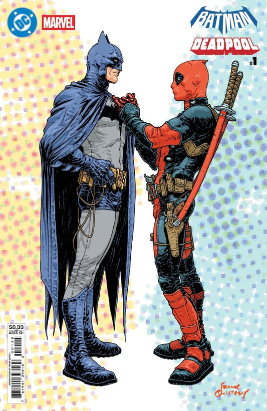 19/11/2025 DC MARVEL BATMAN DEADPOOL #1 CVR N FRANK QUITELY BATMAN DEADPOOL CARD STOCK VARIANT