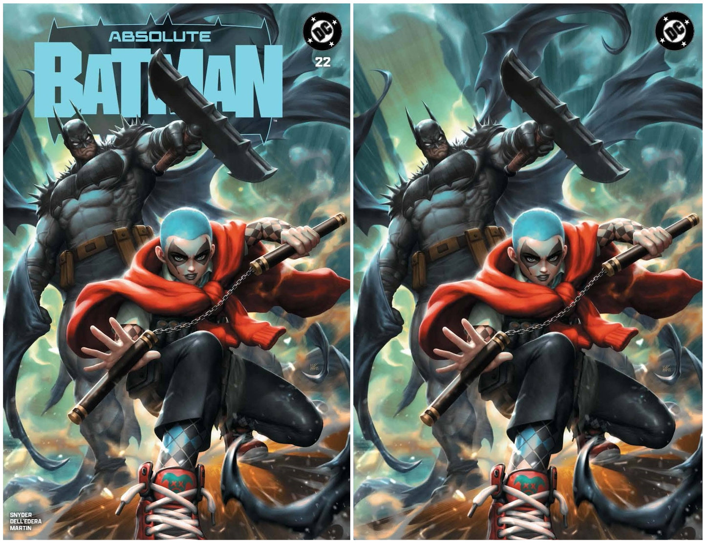 ABSOLUTE BATMAN #22 KENDRICK 'KUNKKA' LIM TRADE/VIRGIN VARIANT SET LIMITED TO 1000 SETS