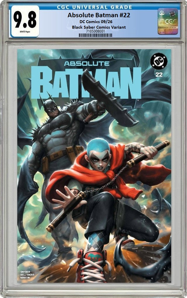 ABSOLUTE BATMAN #22 KENDRICK 'KUNKKA' LIM TRADE DRESS VARIANT LIMITED TO 1000 COPIES CGC 9.8 PREORDER