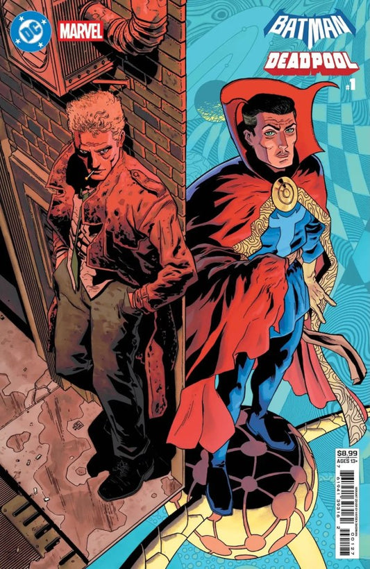 19/11/2025 DC MARVEL BATMAN DEADPOOL #1 CVR P HAYDEN SHERMAN CONSTANTINE DR STRANGE CARD STOCK VARIANT