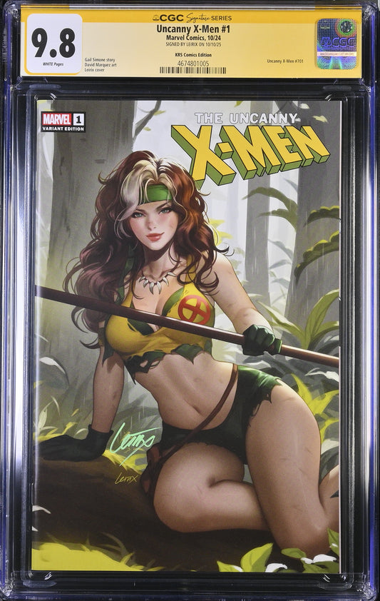 UNCANNY X-MEN #1 LEIRIX VARIANT LIMITED TO 800 COPIES WITH NUMBERED COA CGC SS 9.8