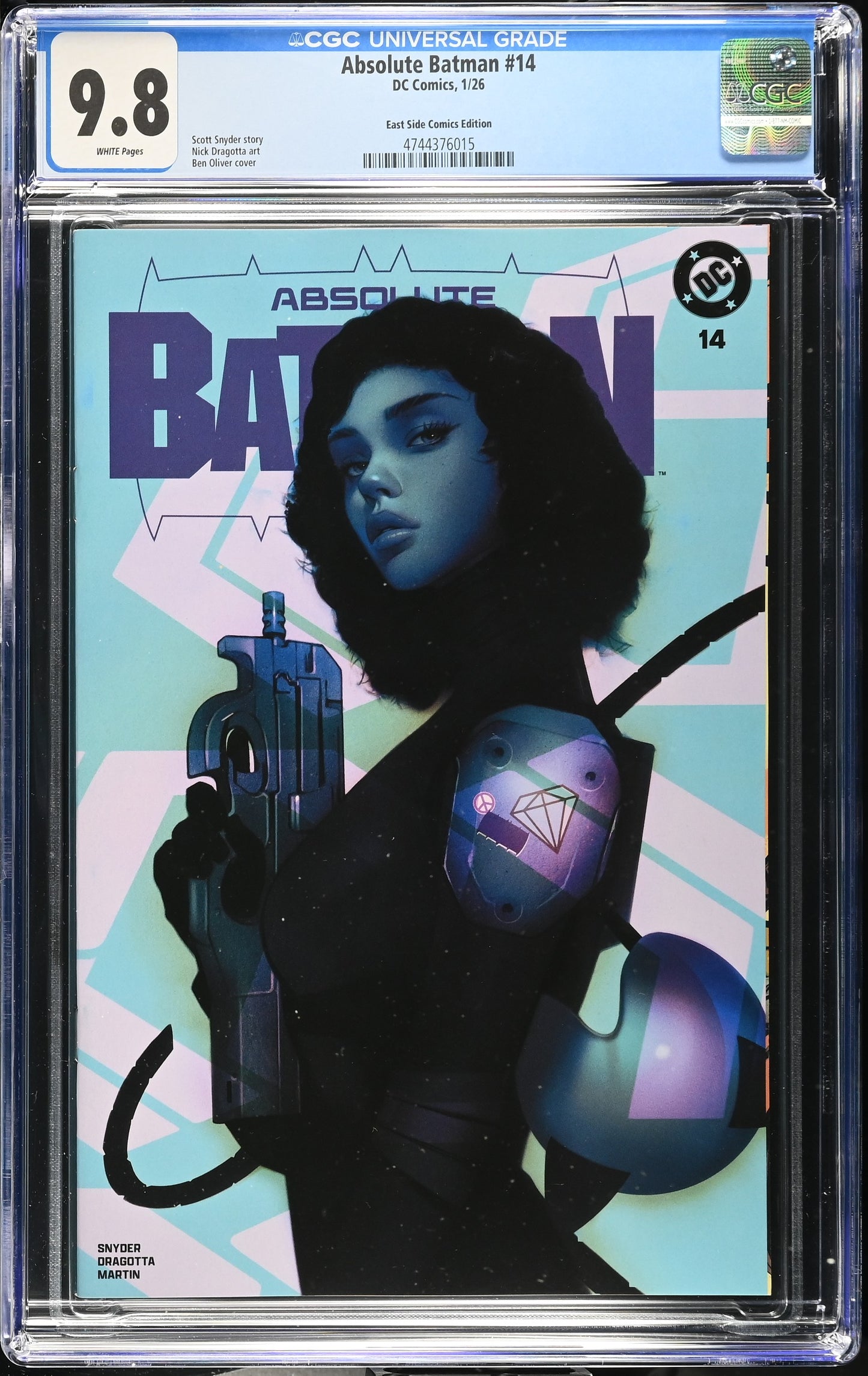 ABSOLUTE BATMAN #14 BEN OLIVER VARIANT LIMITED TO 800 COPIES CGC 9.8