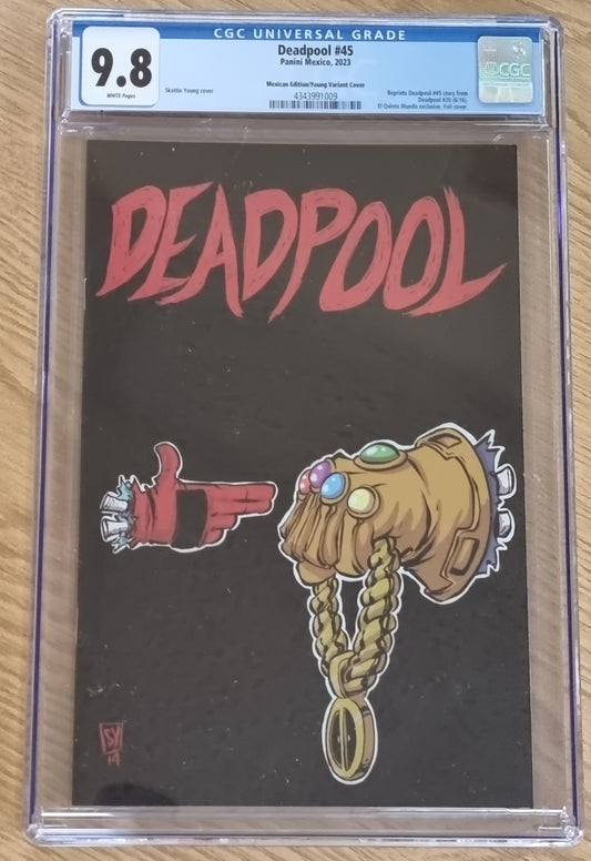 DEADPOOL #45 SKOTTIE YOUNG 'RUN THE JEWELS' FOIL VARIANT LIMITED TO 1000 COPIES CGC 9.8