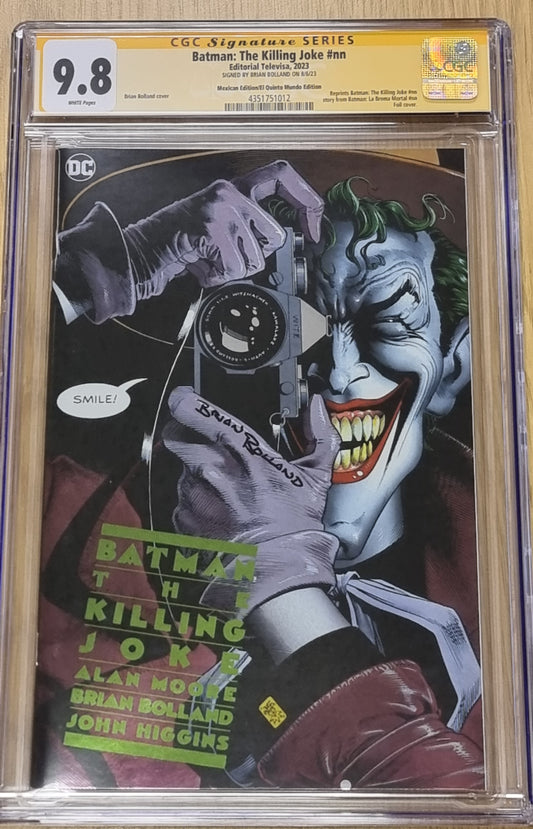 BATMAN : THE KILLING JOKE #1 BRIAN BOLLAND MEXICAN FOIL VARIANT LIMITED TO 1000 COPIES CGC SS 9.8