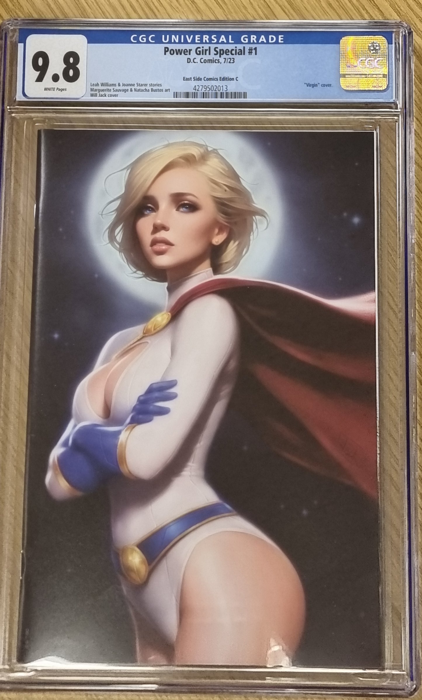 POWER GIRL SPECIAL #1 WILL JACK VIRGIN B VARIANT LIMITED TO 1500 CGC 9.8