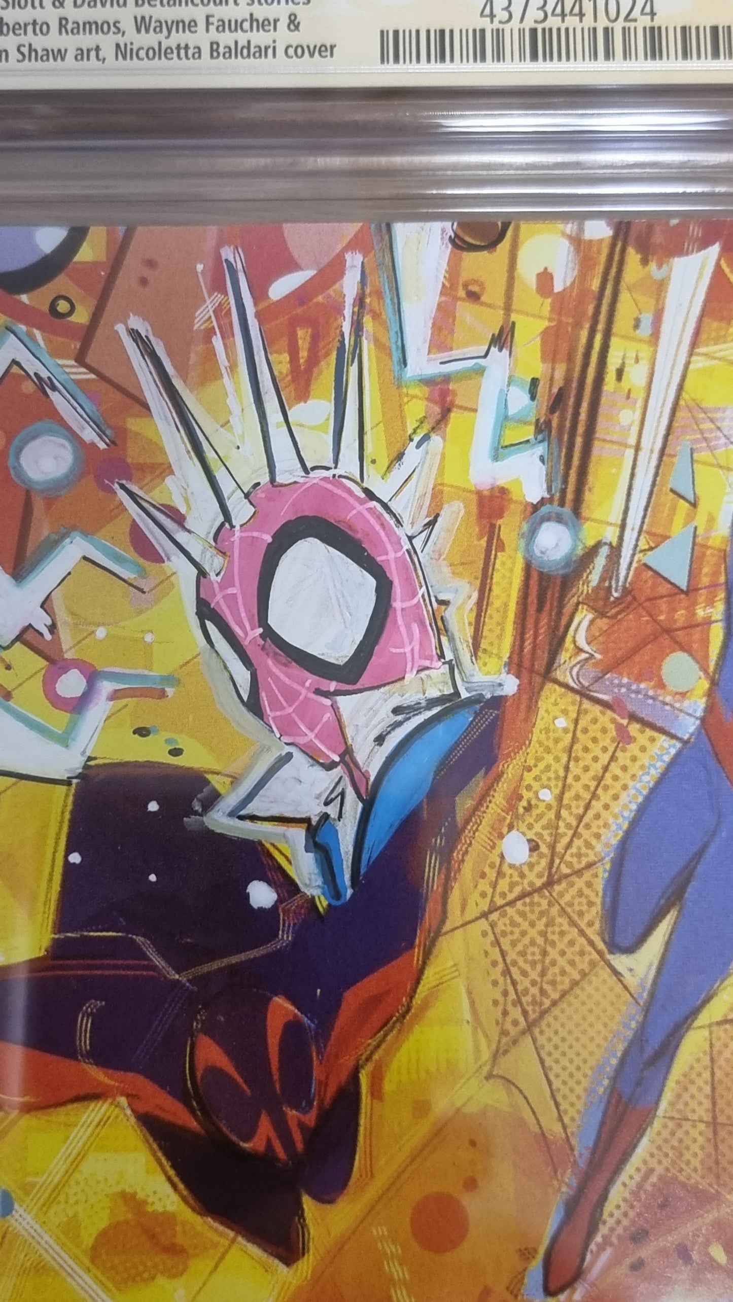 EDGE OF SPIDER-VERSE #3 NICOLETTA BALDARI VIRGIN VARIANT LIMITED TO 1500 COPIES SPIDER-PUNK REMARK CGC 9.8