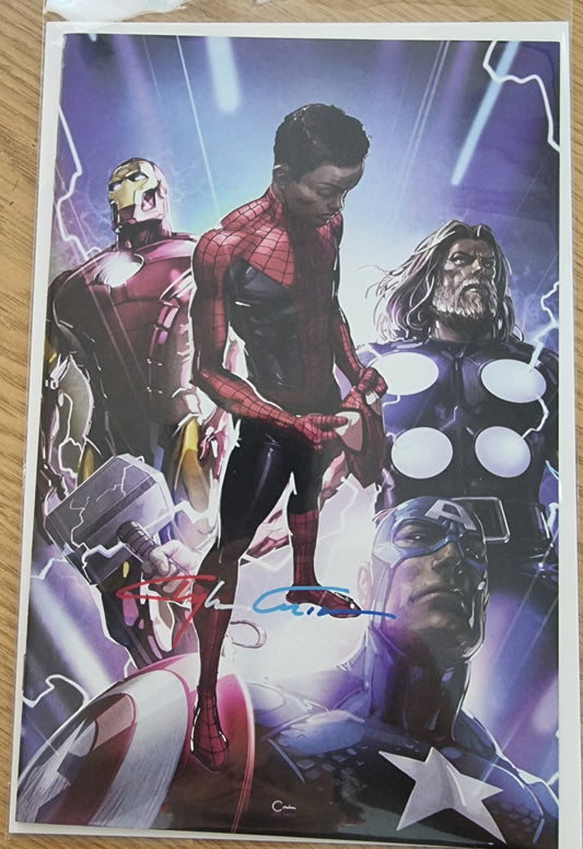 ULTIMATE COMICS FALLOUT #4 FACSIMILE CLAYTON CRAIN VIRGIN VARIANT PATRIOTIC INFINITY SIGNED WITH COA